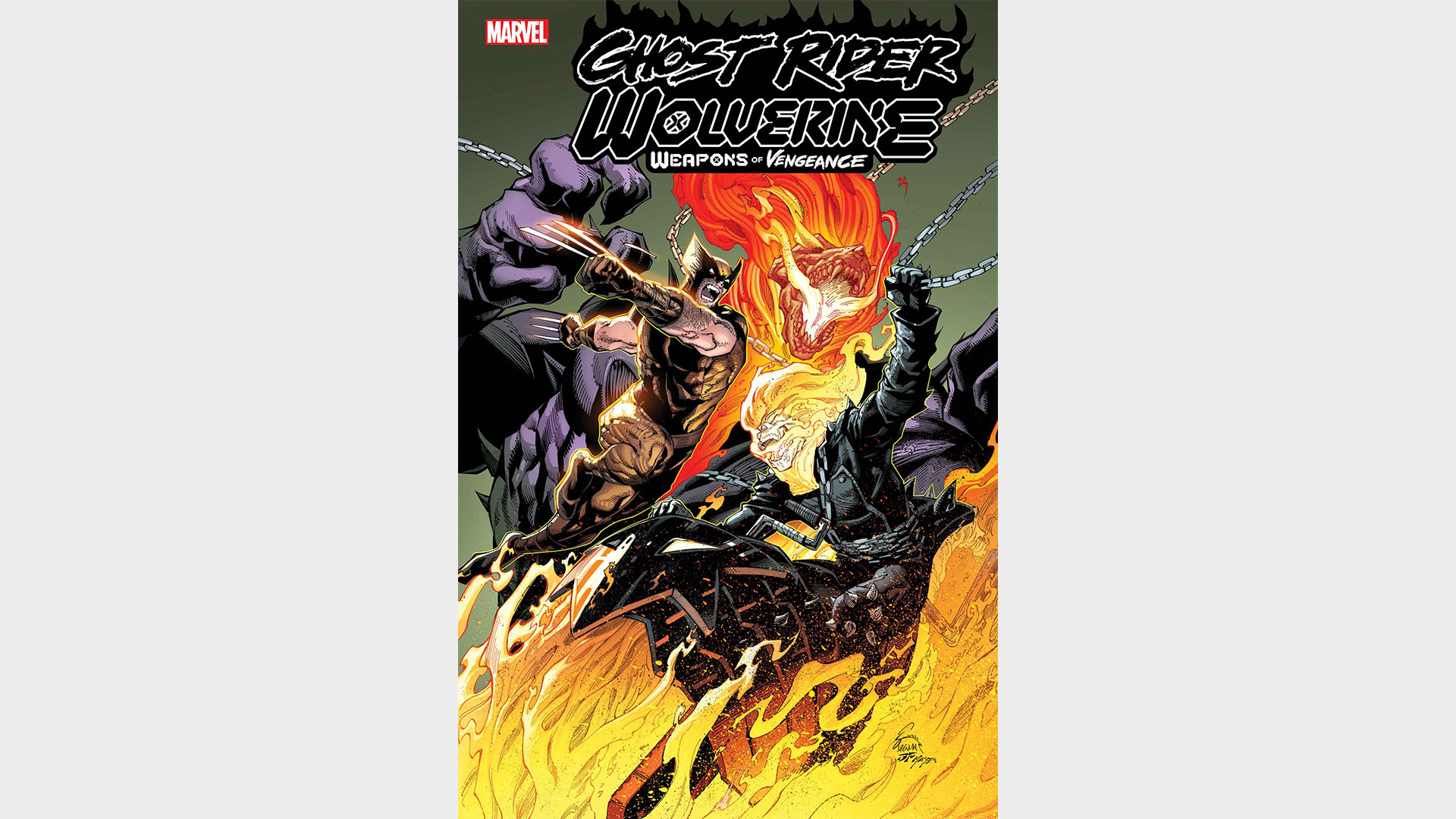 Ghost Rider/Wolverine: Weapons of Vengeance Omega #1 borító