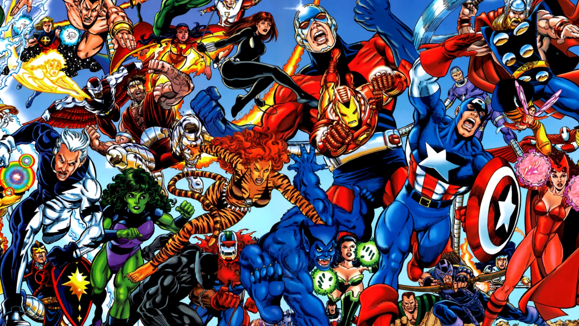 Obálka Avengers #1 od George Pereze