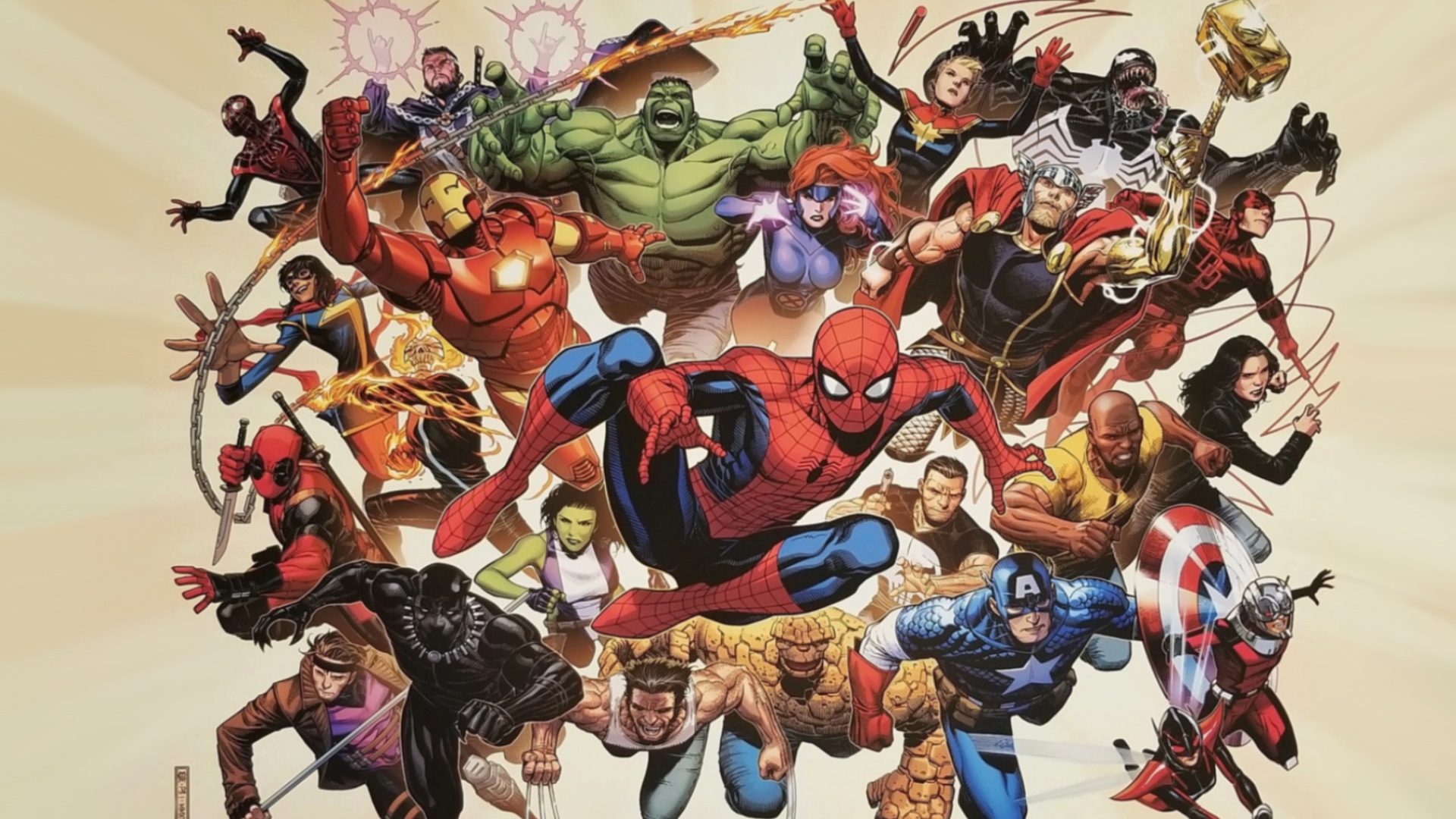 Propagační grafika Marvel Comics