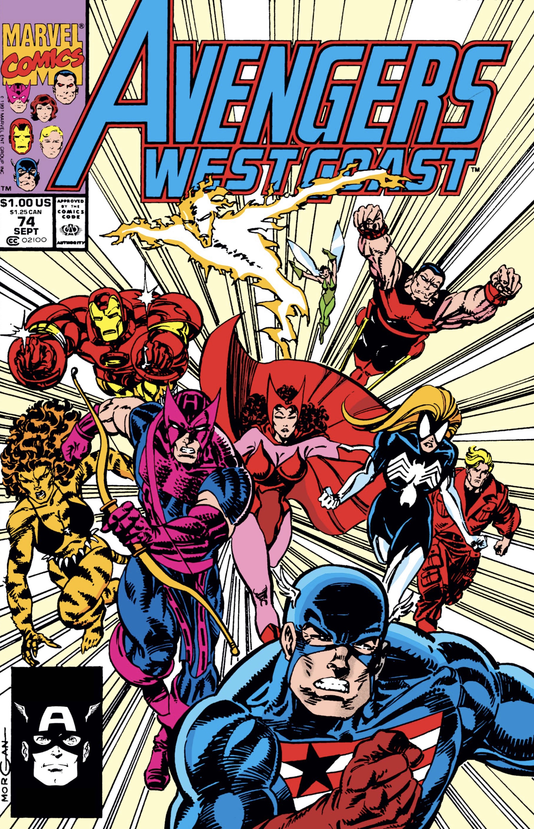 Avengers West Coast #74 obálka