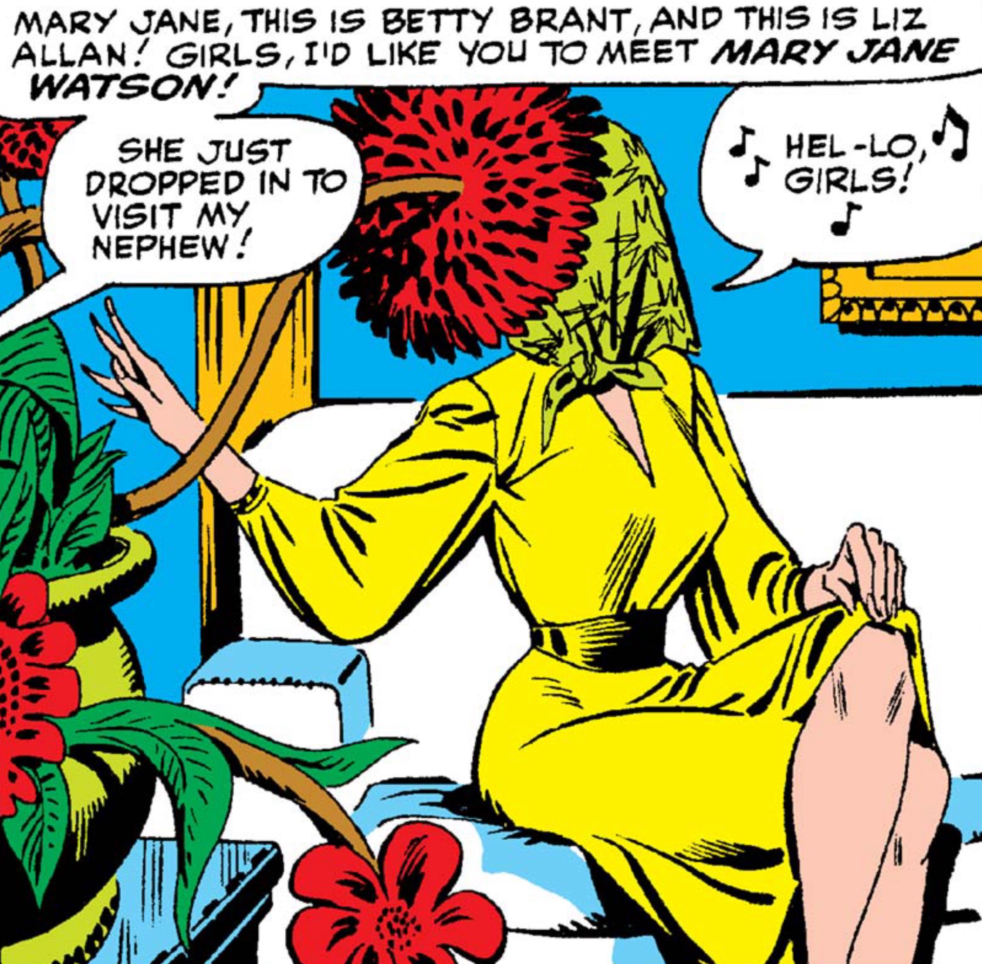 Peter Parker e Mary Jane Watson na banda desenhada da Marvel Comics