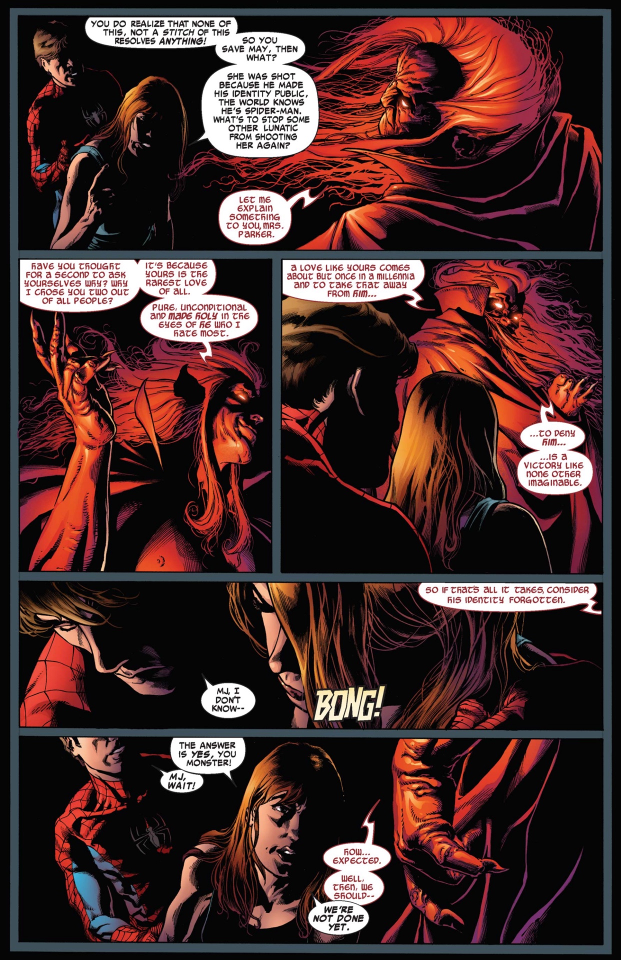 Peter Parker et Mary Jane Watson dans Marvel Comics