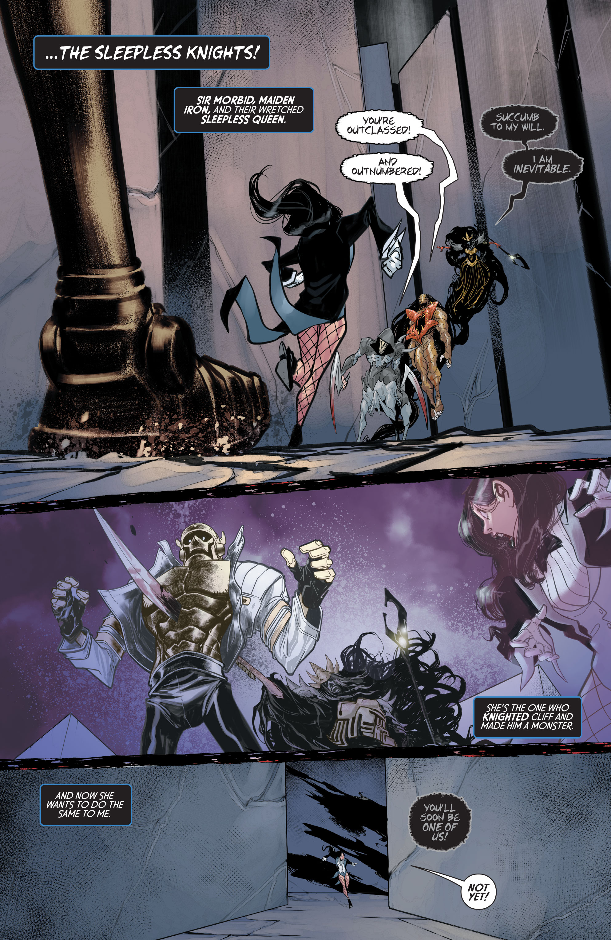 Obrázky z Knight Terrors: Zatanna #2.