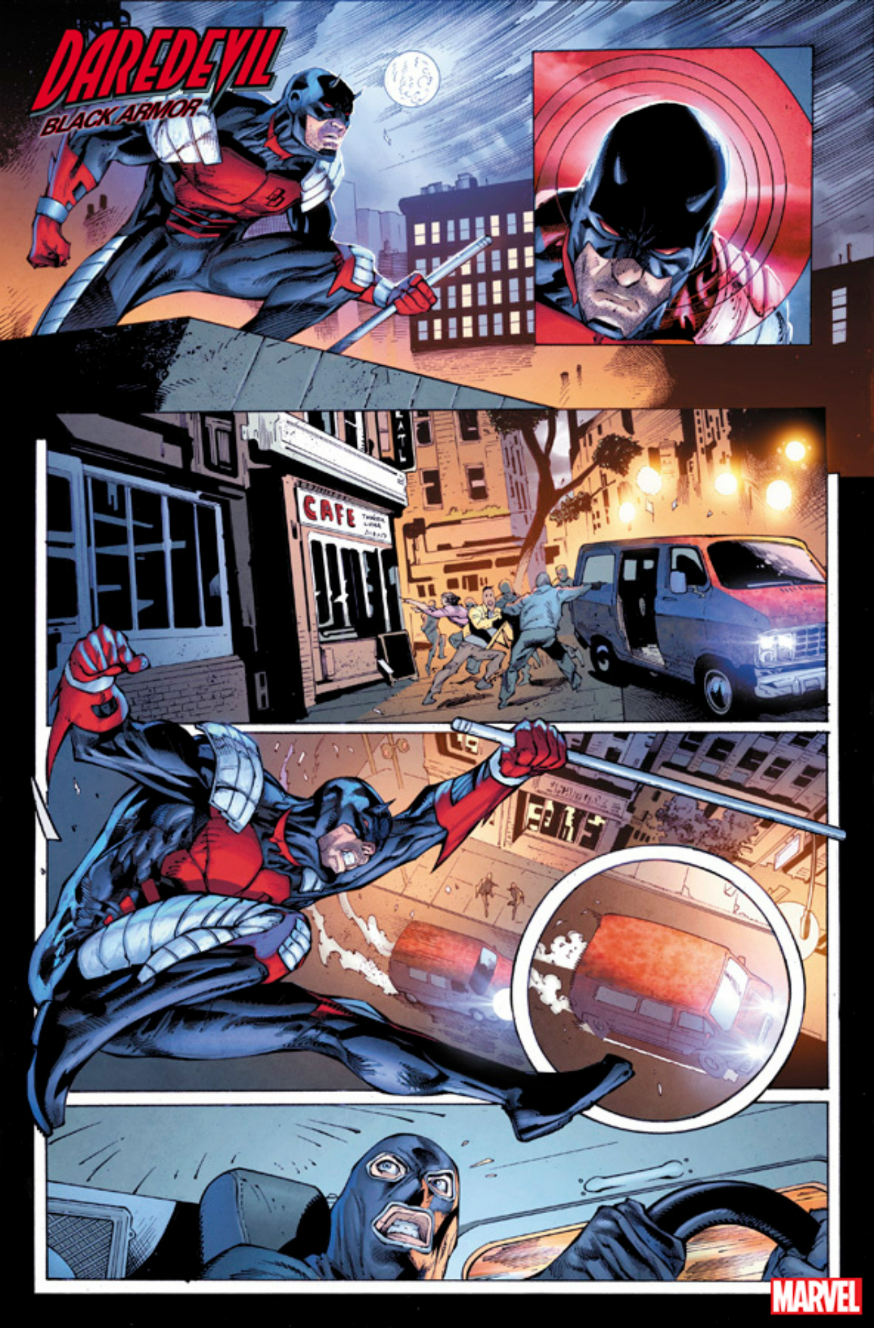 Daredevil: Black Armor #1 - interiörbilder