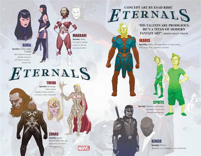 Sida från Eternals # 1