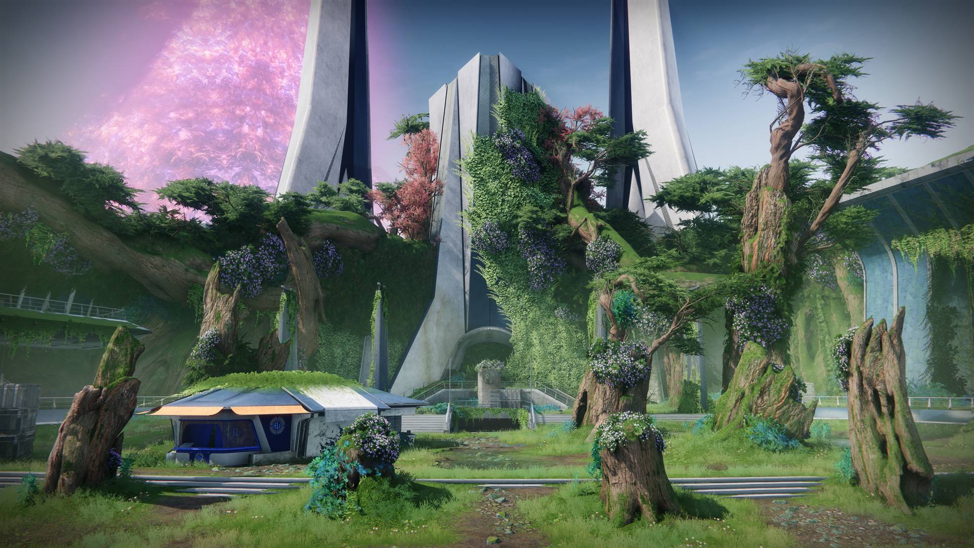 Destiny 2 The Final Shape - Uppvisning av Destiny 1-tornet i det bleka hjärtat