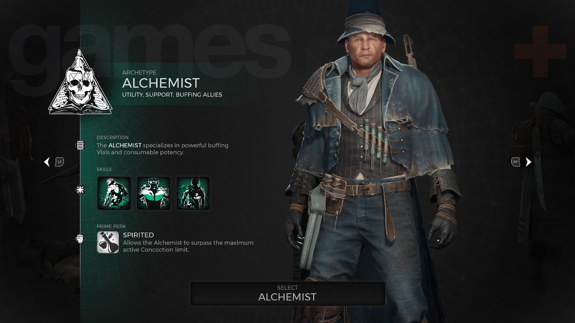 Remnant 2 Alchemist Archetyp Bildschirm