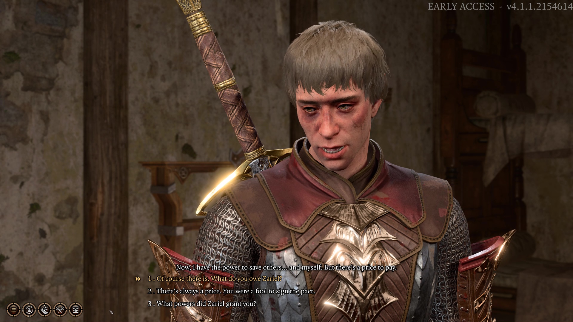 Dialog s Andersem ve hře Baldur's Gate 3