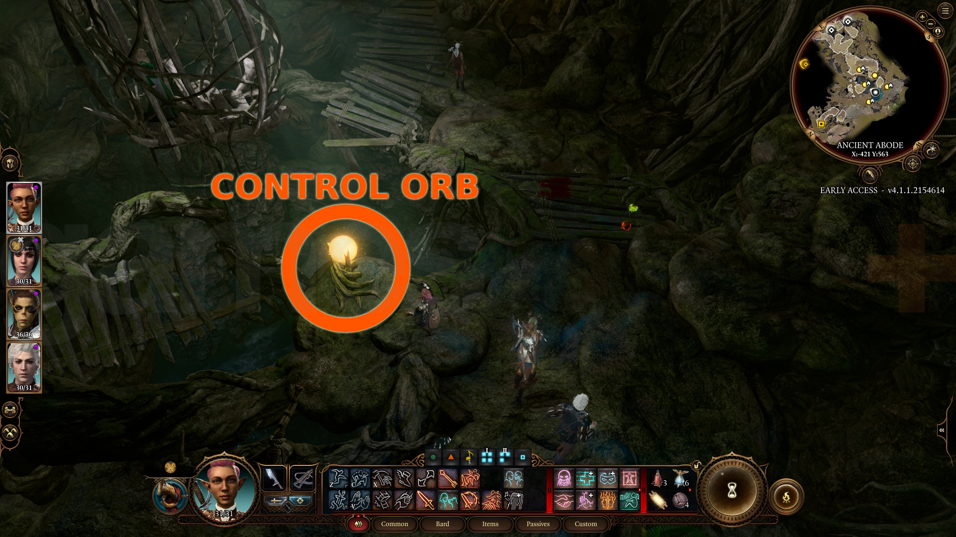 Umiestnenie kontrolnej gule na záchranu Mayriny v hre Baldur's Gate 3