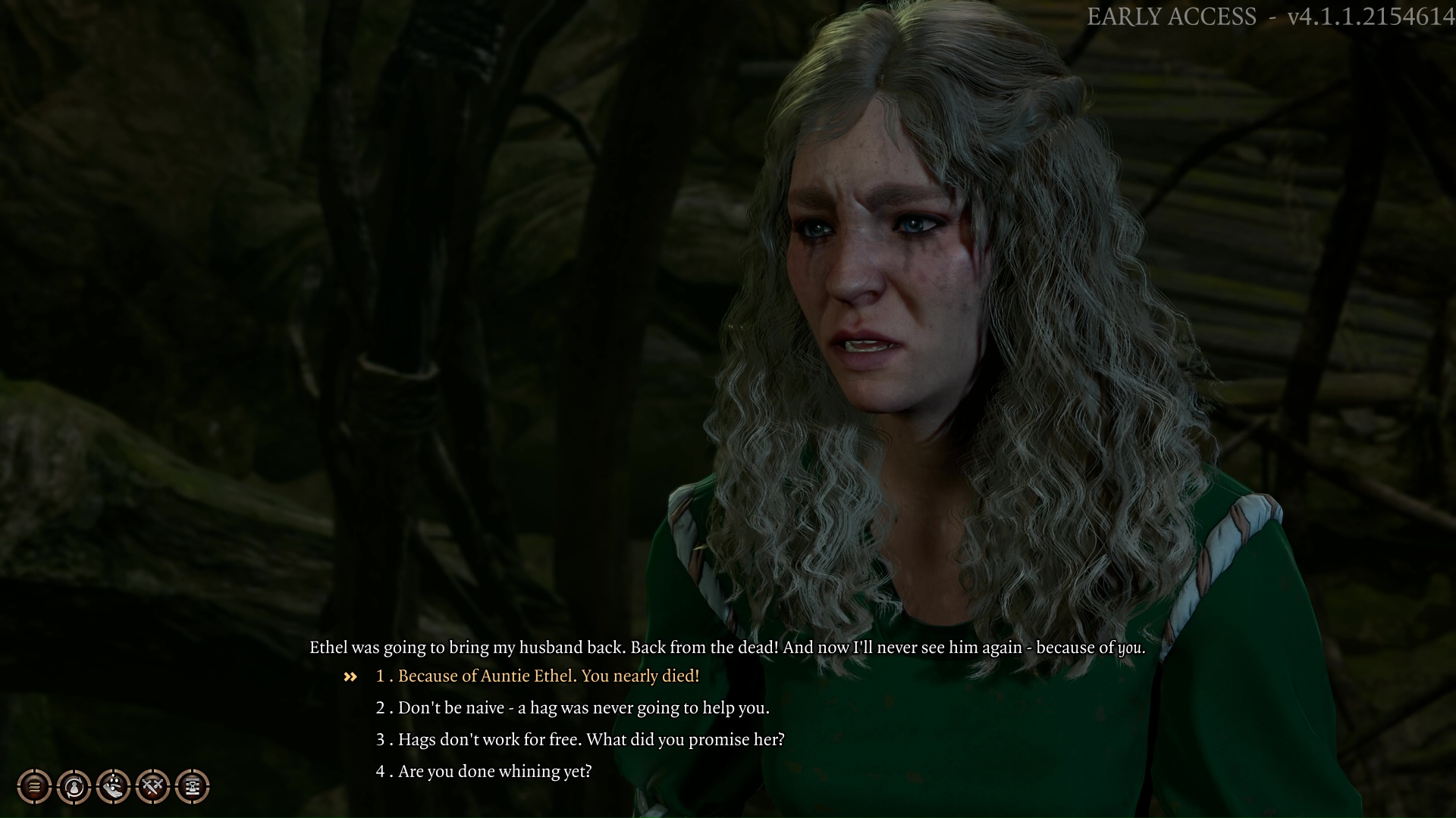 Diálogo com Mayrina em Baldur's Gate 3