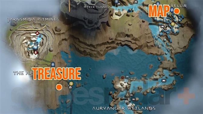 Torre esquecida Mapa do Tesouro God of War Ragnarök colecionáveis detonado  dicas 