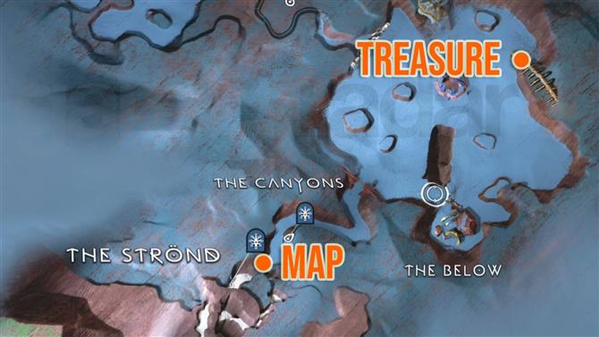 All God of War Ragnarok Treasure Mapa Locais e soluções - Jogos, filmes,  televisão que você ama