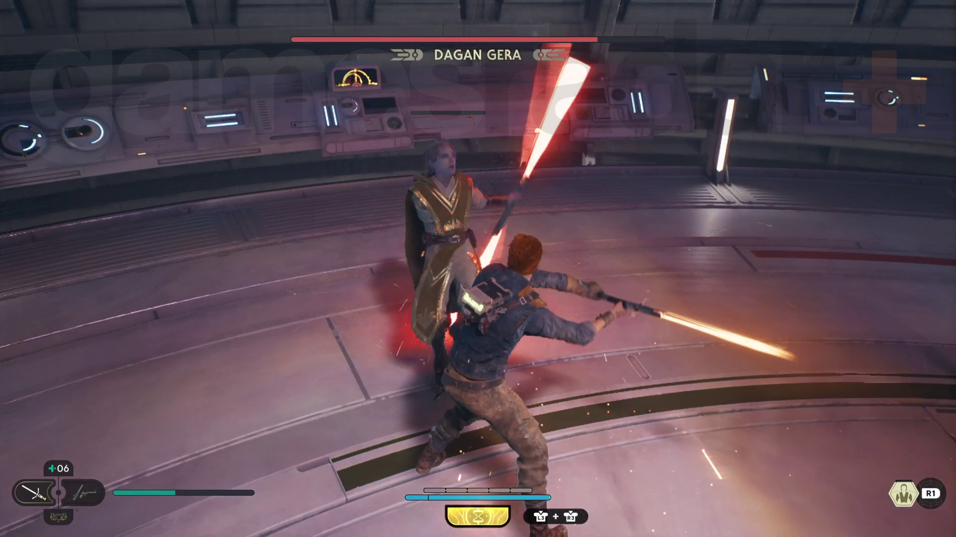 Star Wars Jedi Survivor Koboh observatorio walkthrough Cal luchando contra Dagan Gera