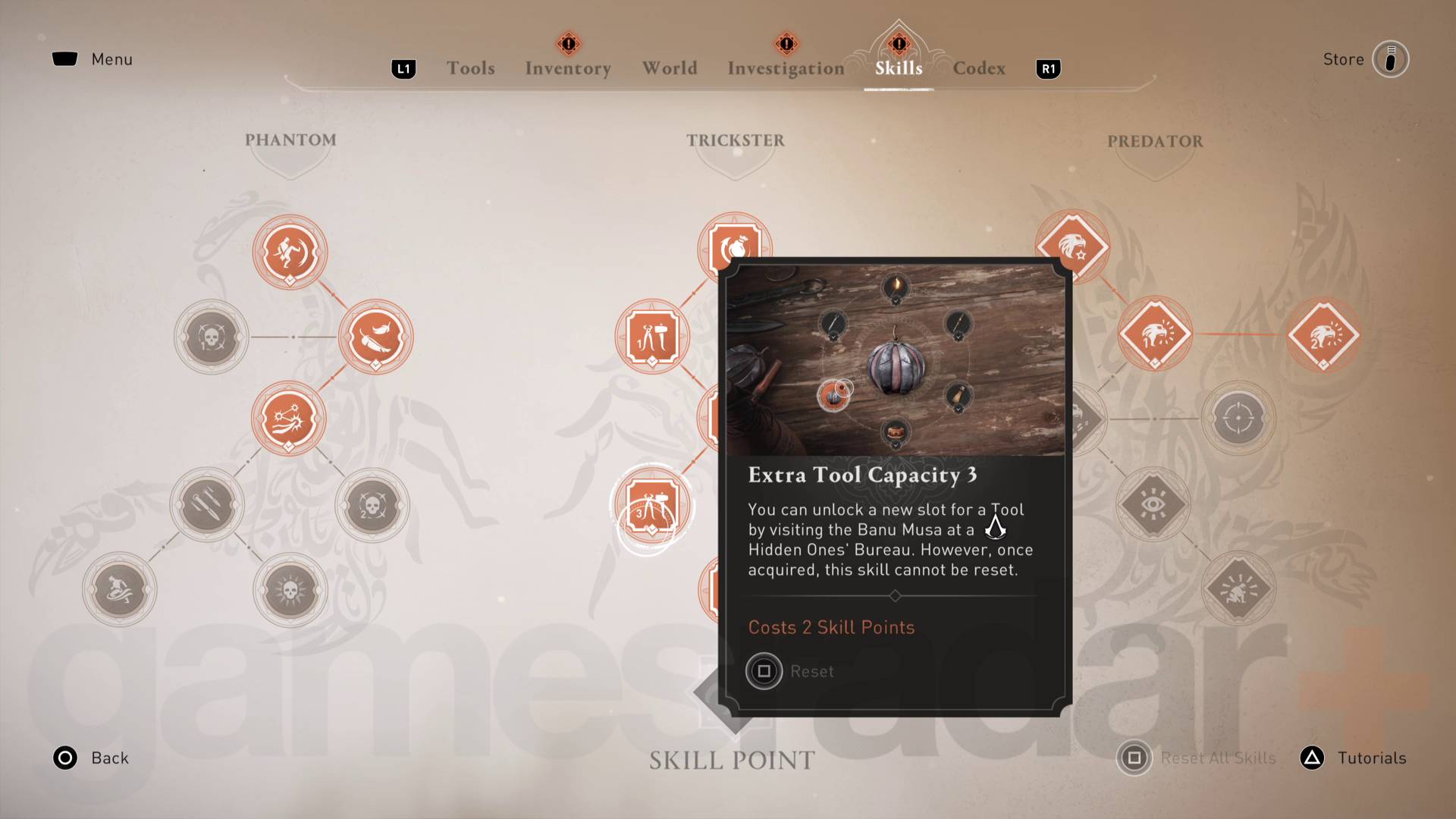 Assassin's Creed Mirage tips Trickster skill tree