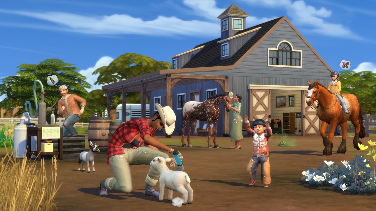 The Sims 4 Ranch di cavalli