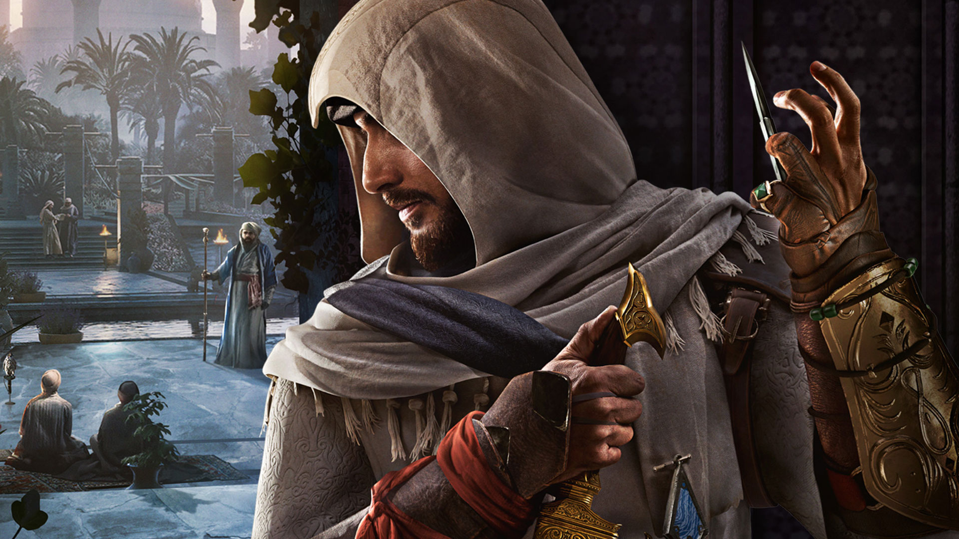 Der Packshot für Assassin's Creed Mirage mit Basim