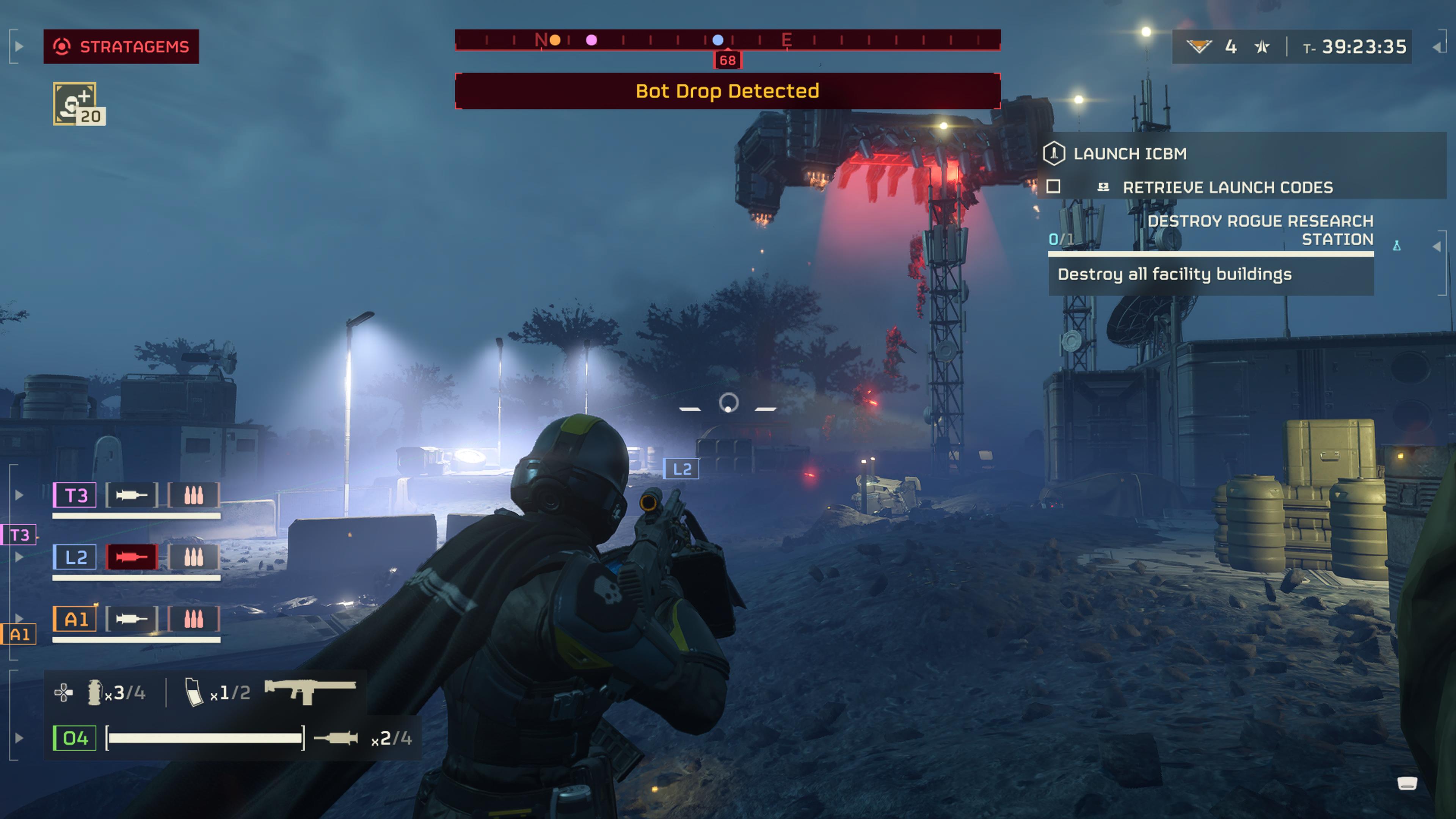 Zrzut ekranu z gry Helldivers 2