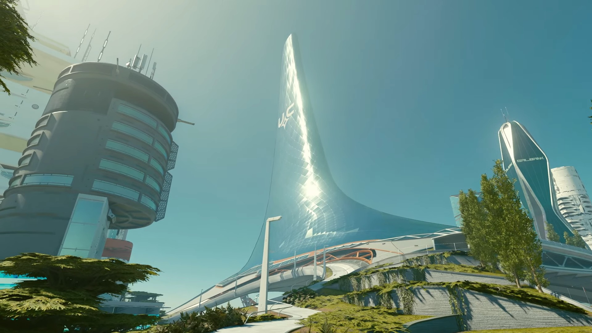 Starfield höghus i Nya Atlantis