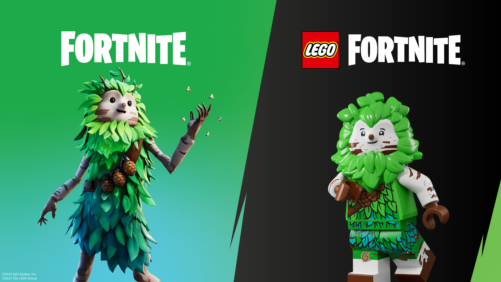 Comparação de fatos Lego Fortnite