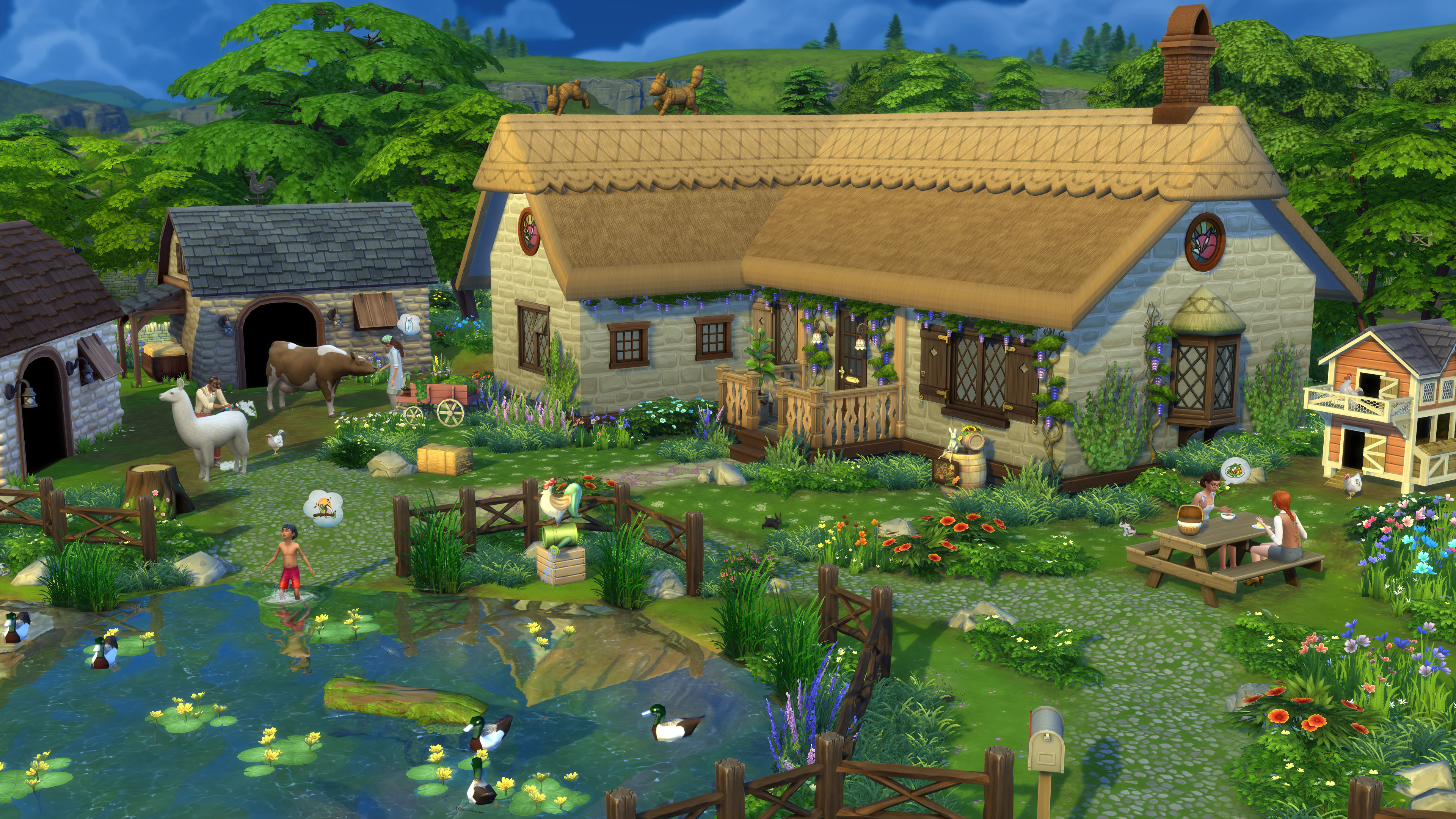 Los Sims 4 Vivir en una casa de campo