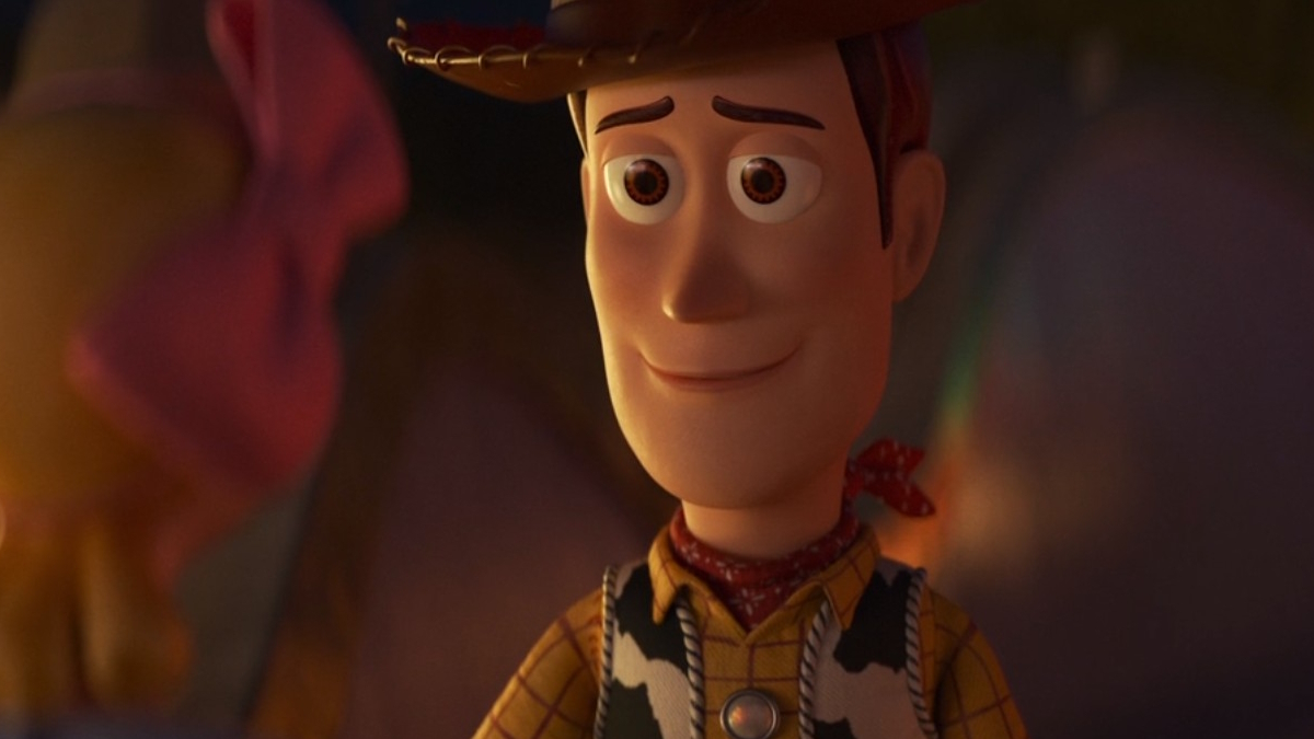 Woody si congeda dai suoi amici in Toy Story 4