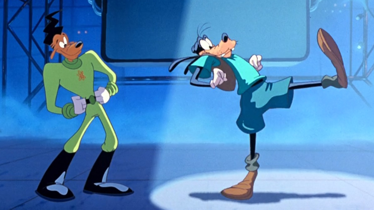 Goofy tanzt mit Powerline in A Goofy Movie