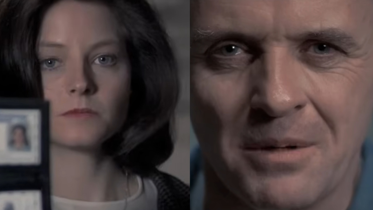 Clarice és Hannibal szembekerül egymással A bárányok hallgatnak című filmben.