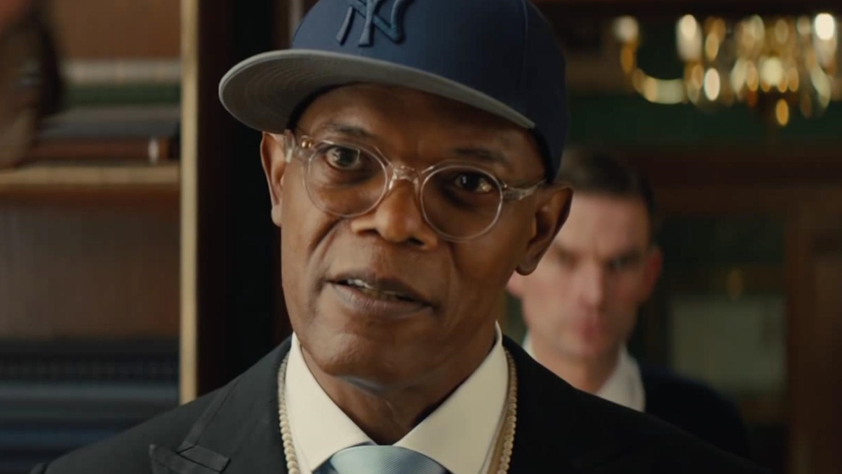 Сэмюэл Л. Джексон в роли злого миллиардера Ричмонда Валентайна в фильме Kingsman: The Secret Service.