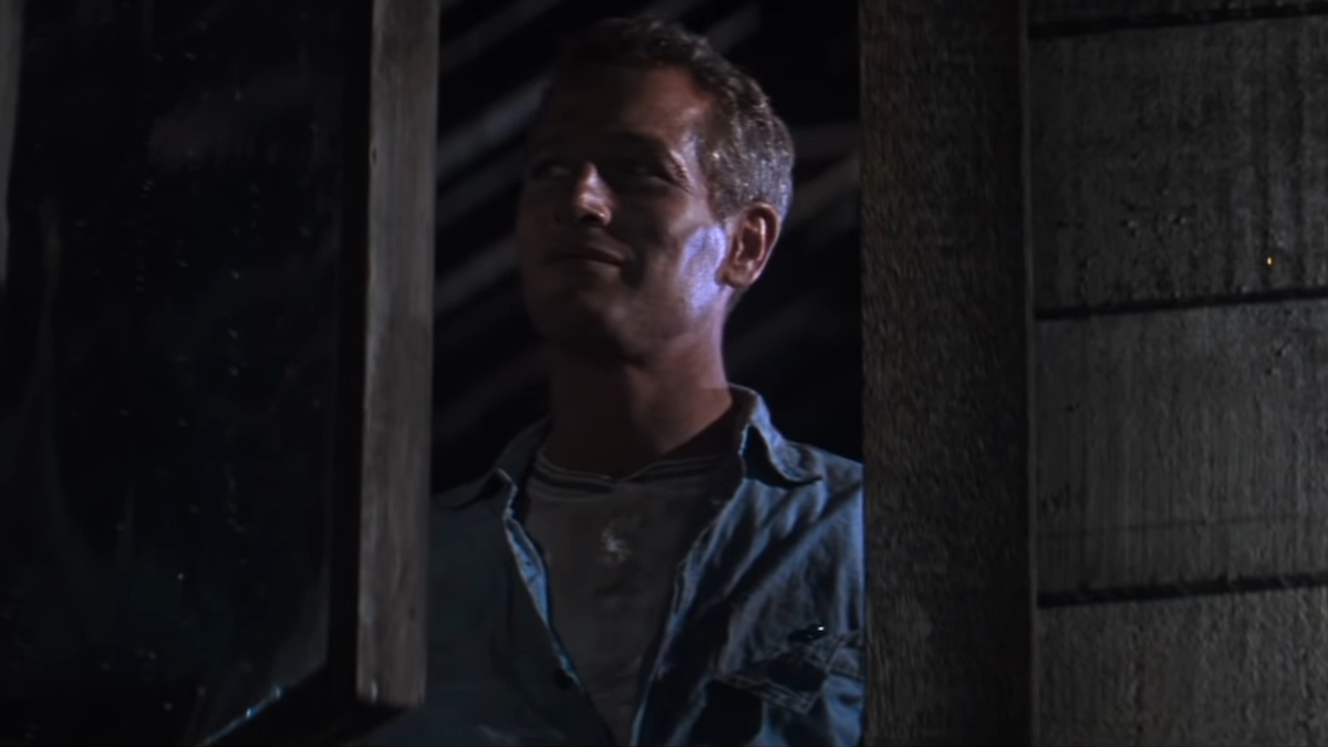 Paul Newman vigyorog a Cool Hand Luke-ban