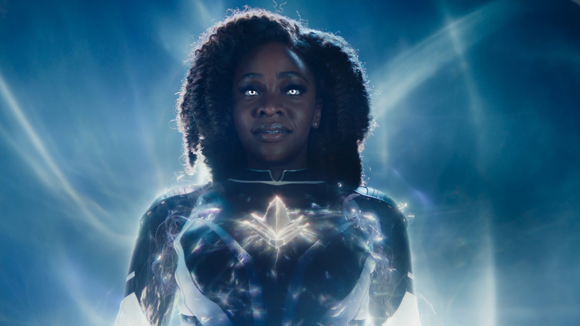 Teyonah Parris nel ruolo di Monica Rambeau in The Marvels