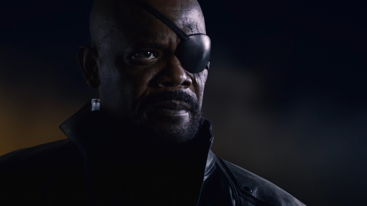 Samuel L. Jackson jako Nick Fury ve filmu Avengers
