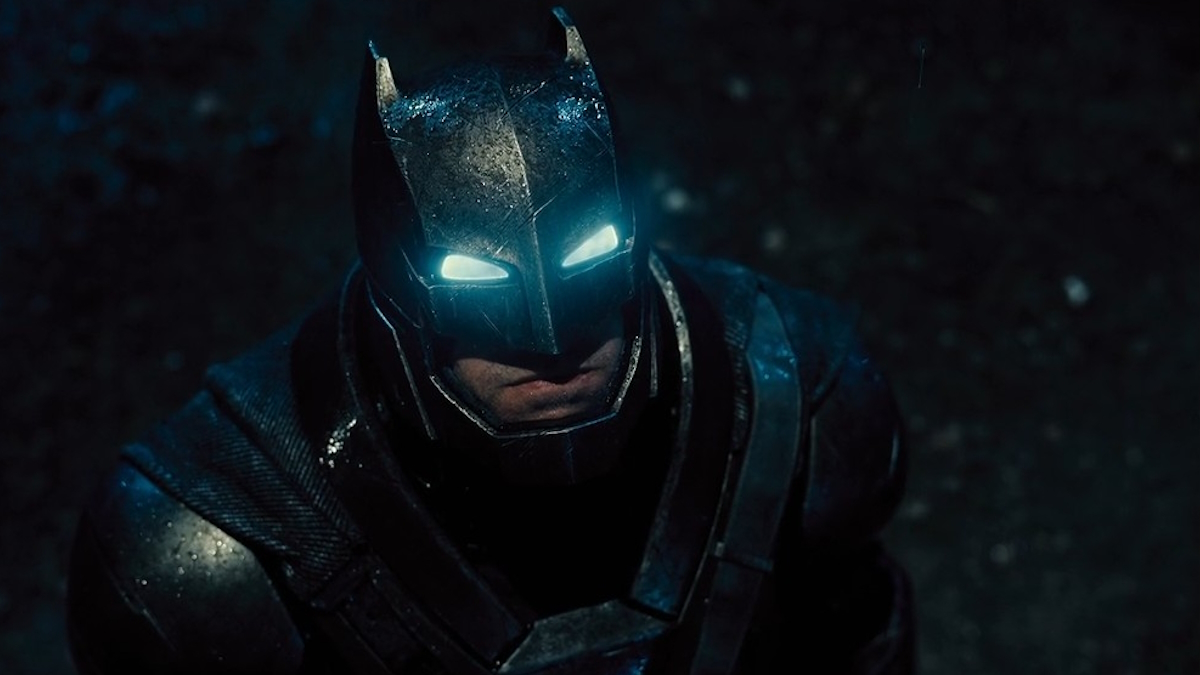 Ben Affleck jako Batman ve filmu Batman vs. Superman: Úsvit spravedlnosti