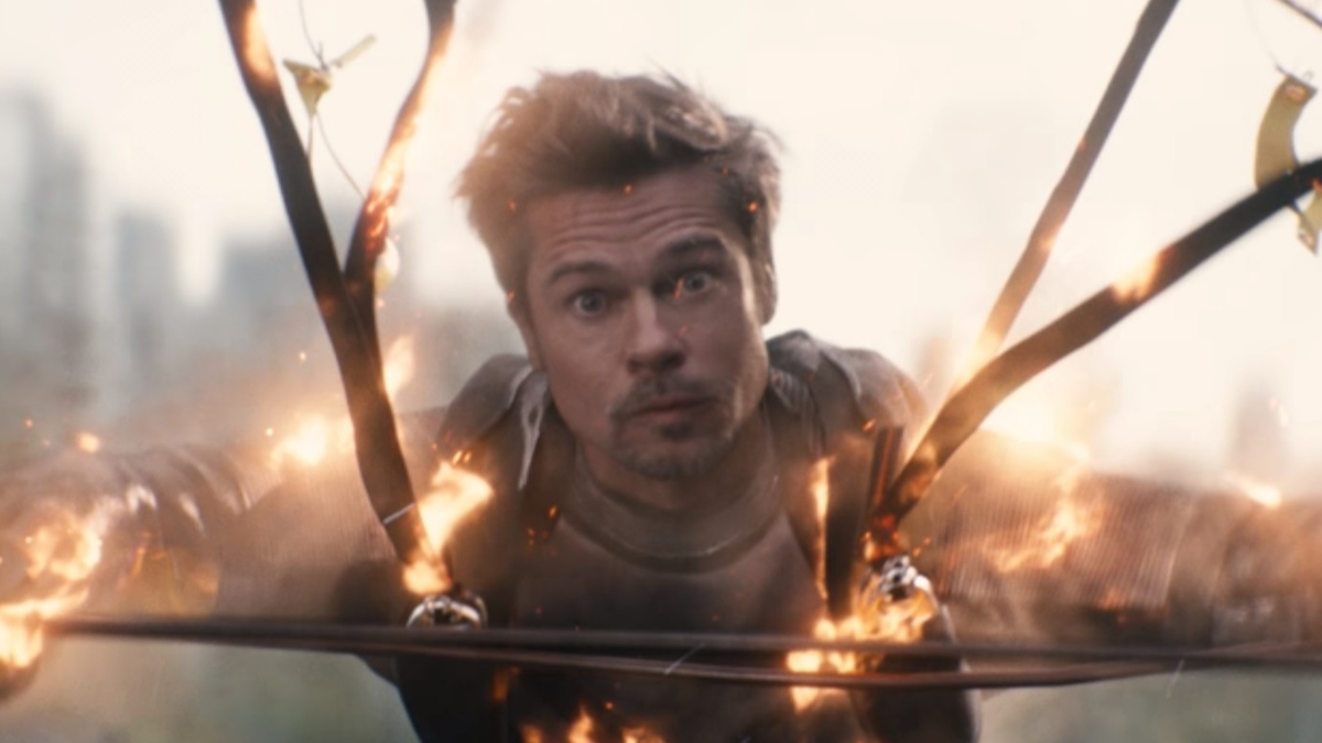 Brad Pitt se electrocuta en Deadpool 2