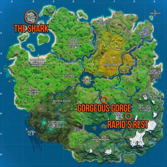 where is gorgeous gorge in fortnite , what time is dreamhack fortnite