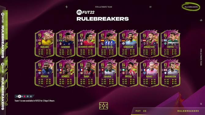 FIFA 22: Casemiro e Haaland lideram evento Rulebreakers, fifa