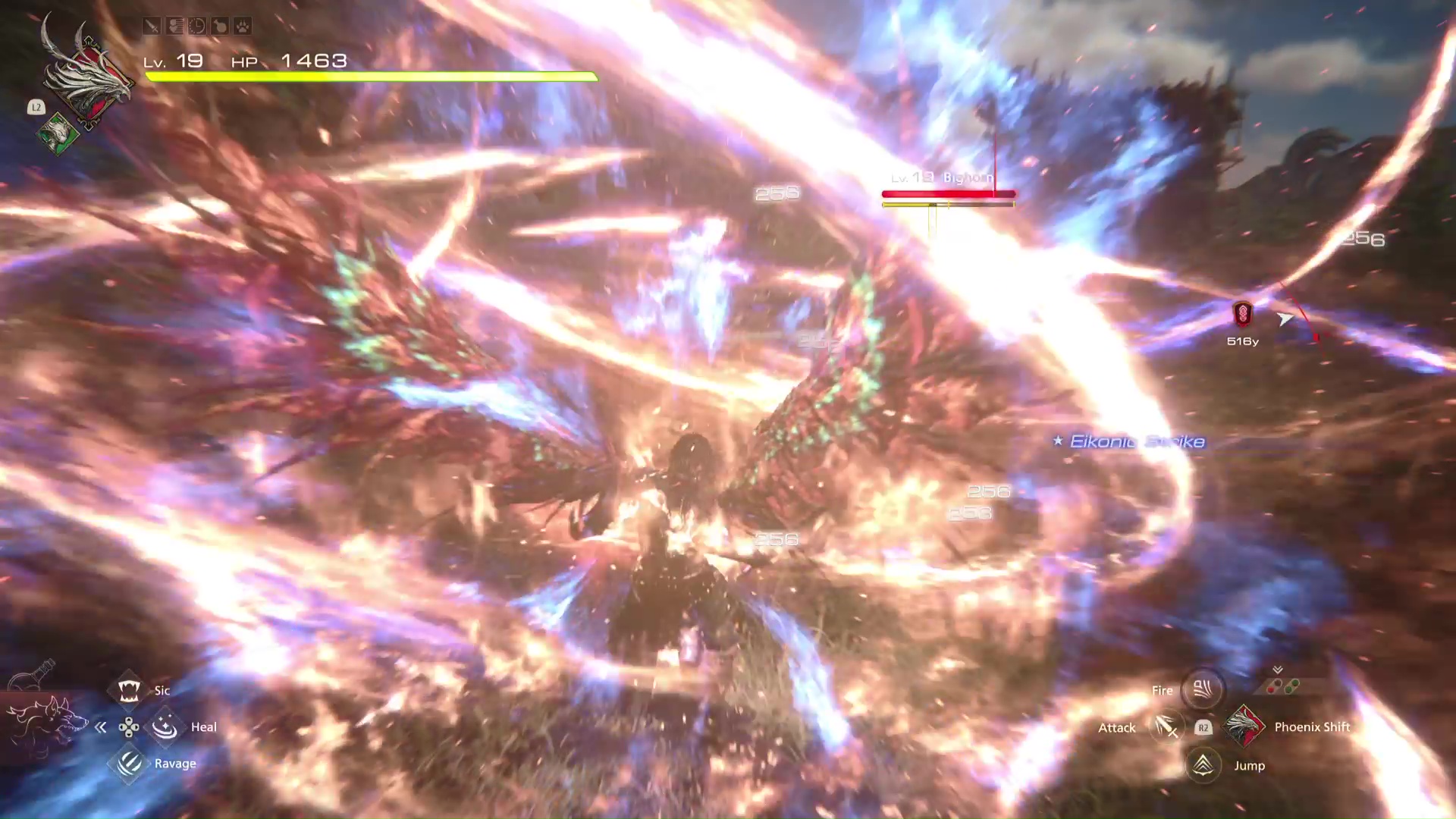 يستخدم Clive Flames of Rebirth Power في Final Fantasy 16