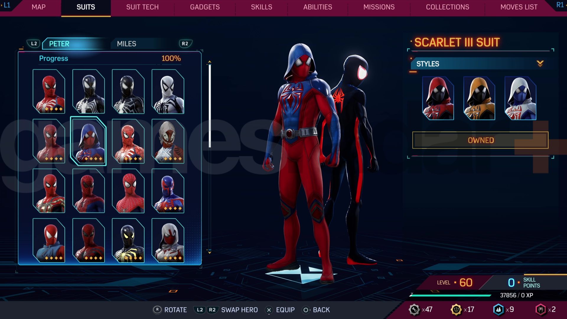 Trajes y disfraces de Marvel's Spider-Man 2