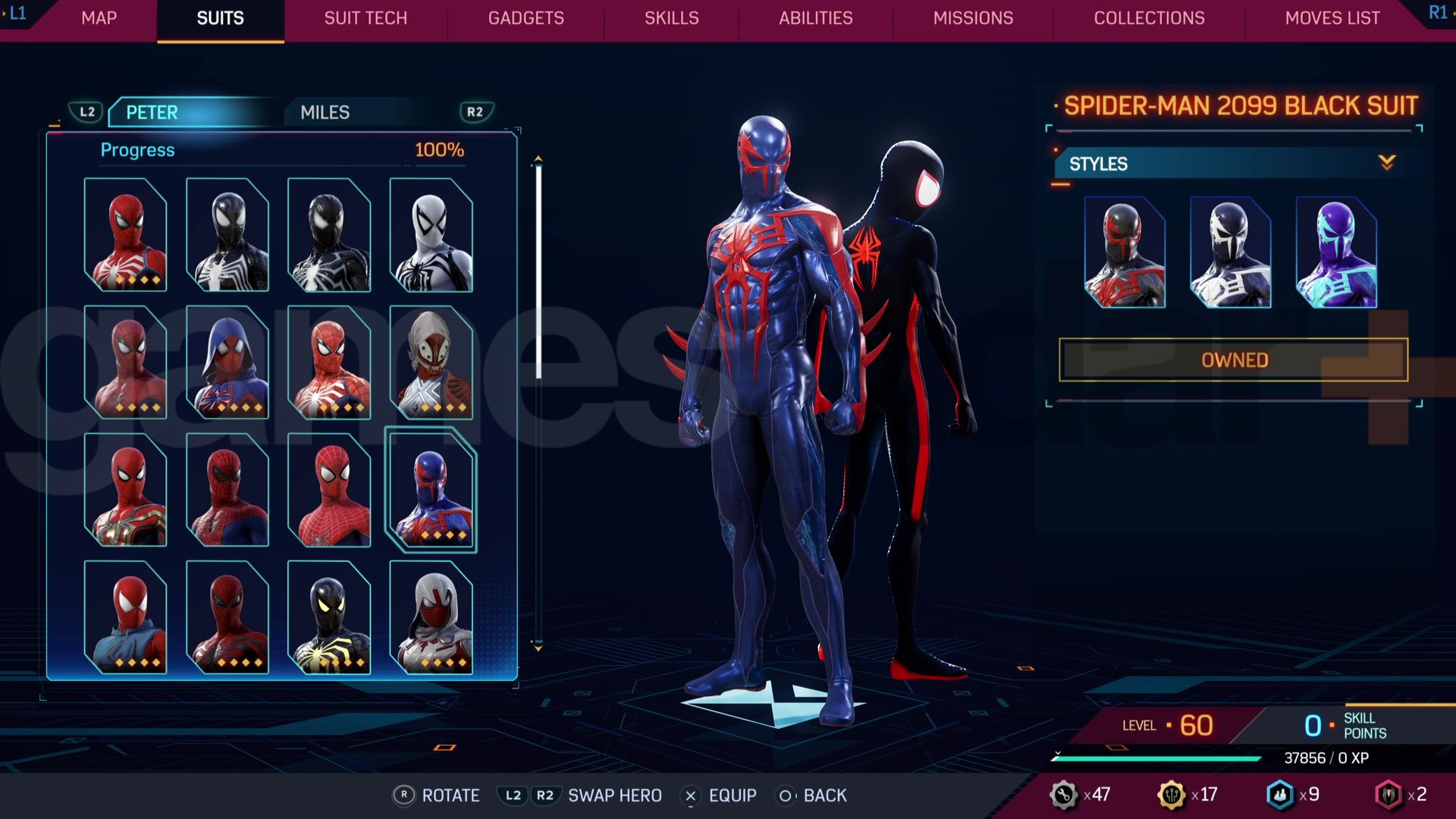 Marvel's Spider-Man 2 obleky a kostýmy