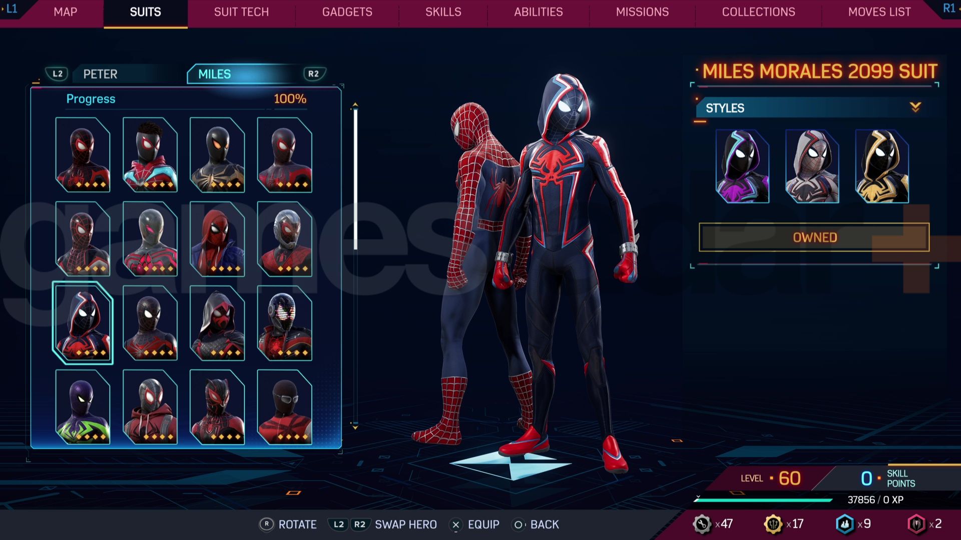 Trajes y disfraces de Marvel's Spider-Man 2