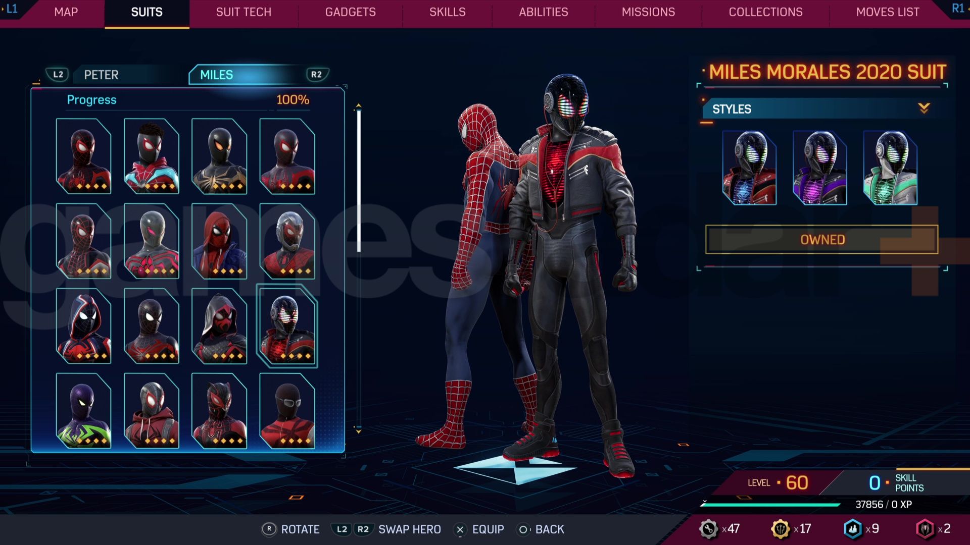 Marvel's Spider-Man 2 öltönyök és jelmezek