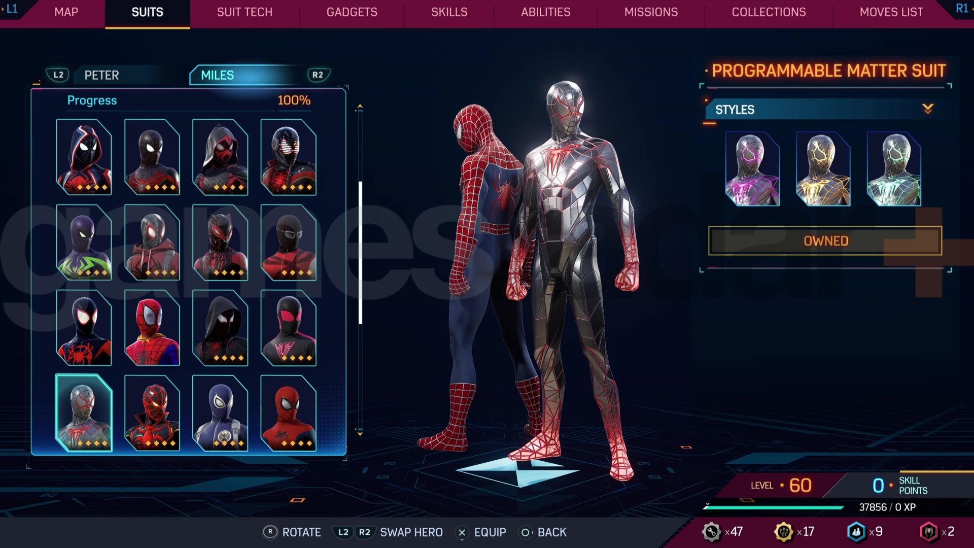 Marvel's Spider-Man 2 obleky a kostýmy