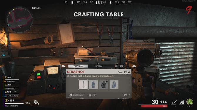 Řemeslný stůl zombie Black Ops Cold War