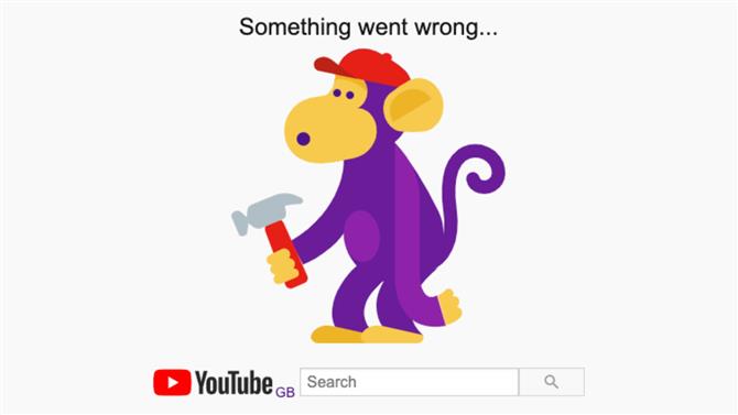 YouTube down Fehlermeldung