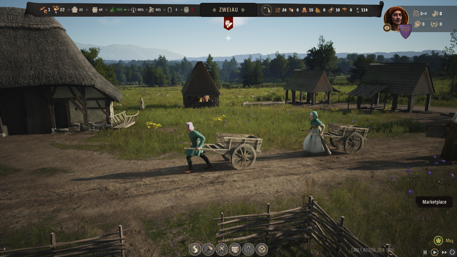 Zrzut ekranu z gry Manor Lords