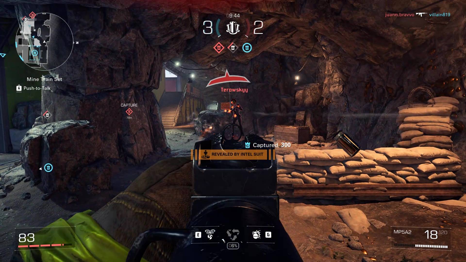 Capture d'écran de gameplay de XDefiant montrant un échange de coups de feu