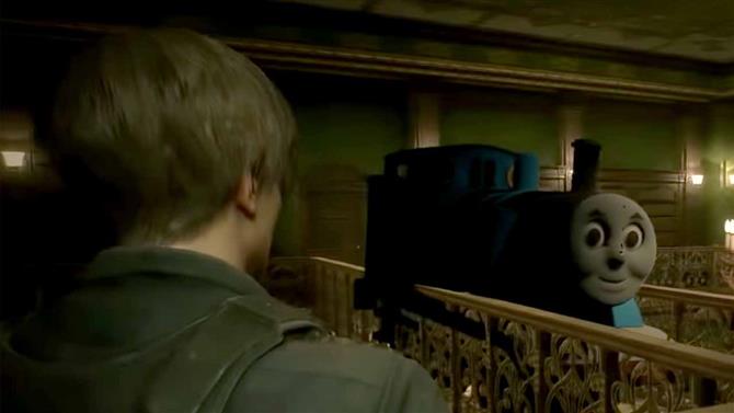 Resident Evil 2  Modo substitui Mr. X por trem de Thomas e Seus Amigos -  Aficionados