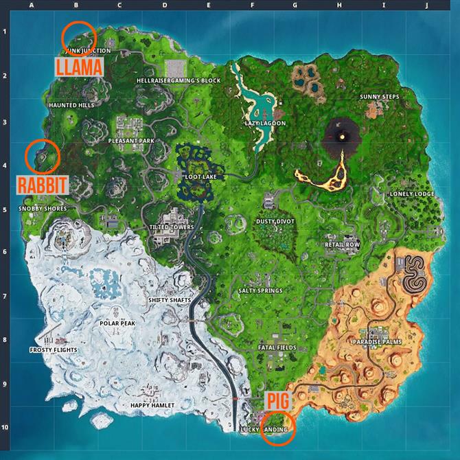 oblast Ultimátni Pokora mapa fortnite season 6 Kde tyč konec