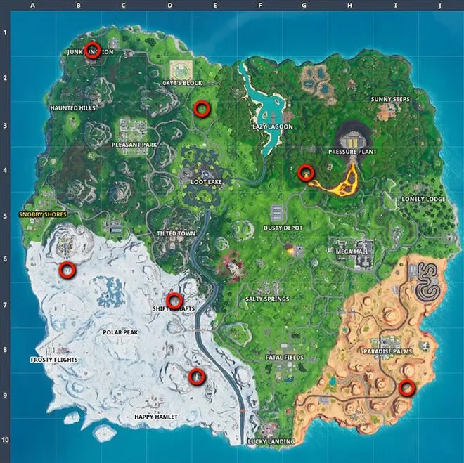Потерянные аэрозольные баллончики Fortnite: Где найти утерянные аэрозольные баллончики для испытания Spray and Pray