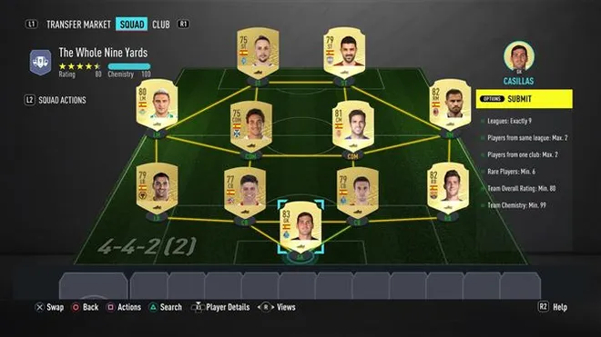 FIFA 20 Die neun Yards SBC: Die günstigste Lösung für die Squad Building Challenge