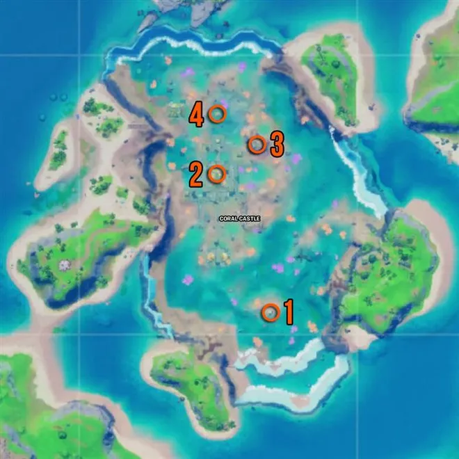 Fortnite Floating Rings an Coral Castle-Standorten: Wie man sie alle sammelt